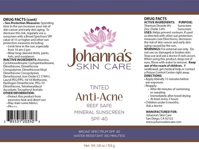 Package Label (Johanna 203)